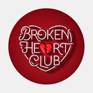 Broken Heart Club Ceramic Coasters