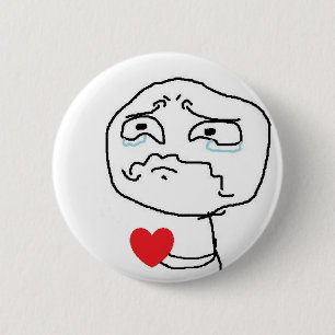 Broken Heart Comic Face Button