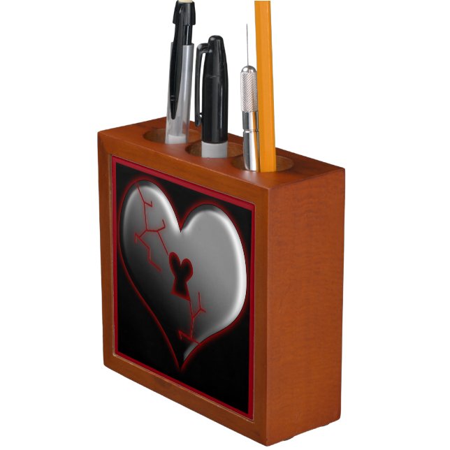 Broken Heart Desk Organizer (In Situ)