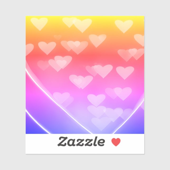 Broken Heart Digital Design Sticker (Sheet)