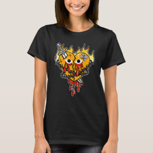 Broken Heart Dripping OG Yellow Toe 1s Matching T-Shirt