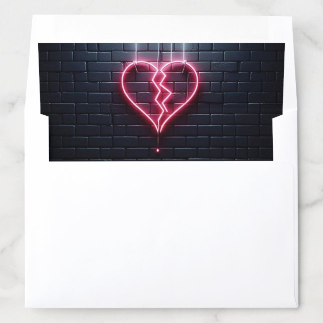 Broken Heart Envelope Liner (In Envelope)