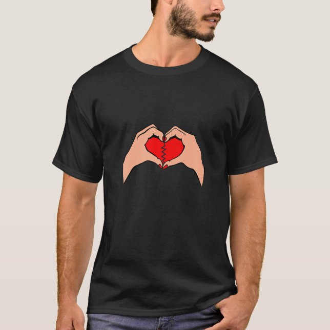 Broken Heart Failed Marriage Divorce Break Up  T-Shirt (Front)