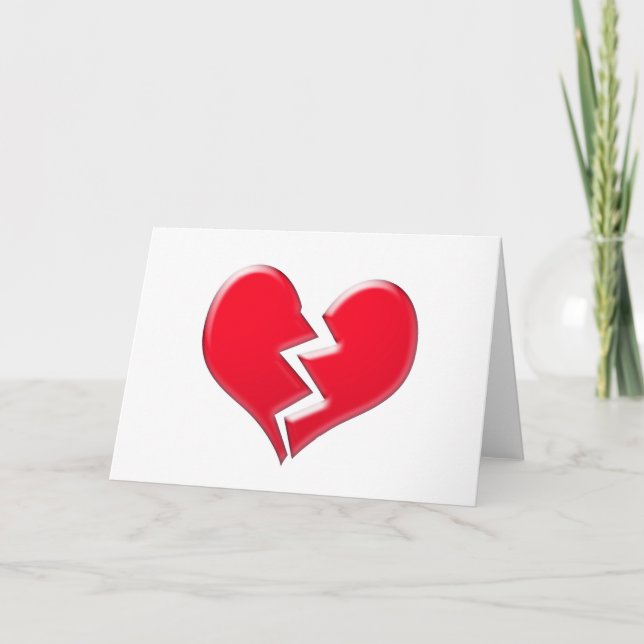 Broken heart holiday card (Front)