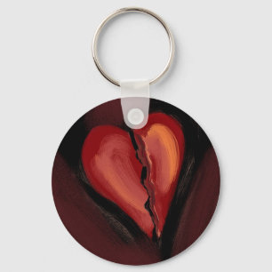 Broken Heart Keychain