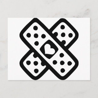 Broken heart - Love Postcard
