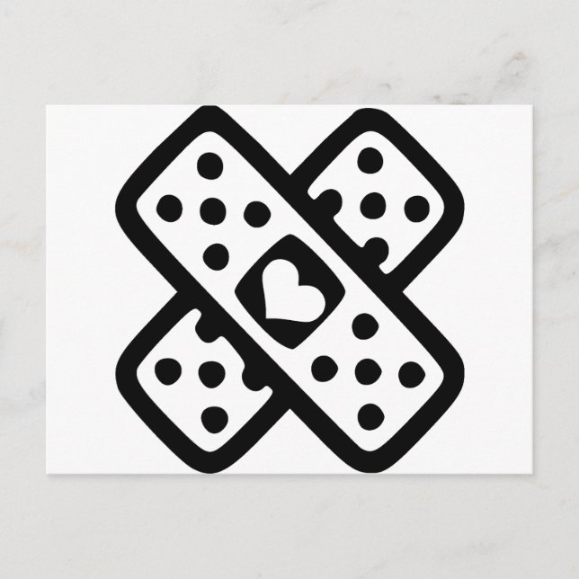 Broken heart - Love Postcard (Front)