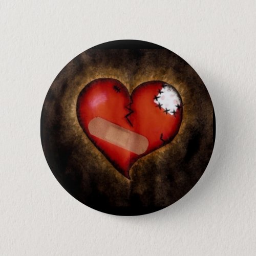 Broken HeartMending Heart_button Pinback Button