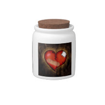 Broken heart/Mending heart-candy jar