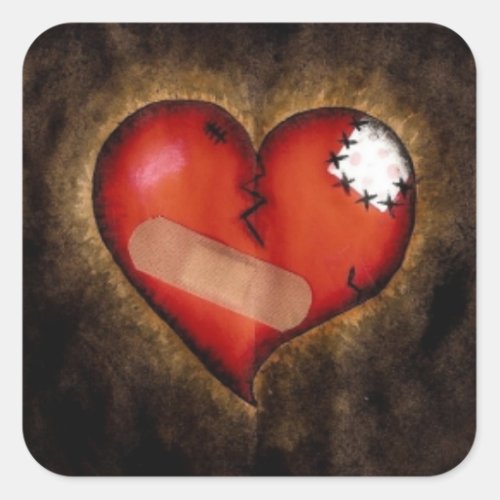 Broken HeartMending Heart_square sticker
