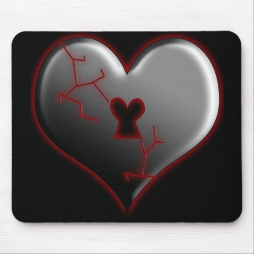 Broken Heart Mouse Pad