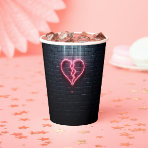 Broken Heart Paper Cups