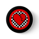 Broken Heart Pinback Button