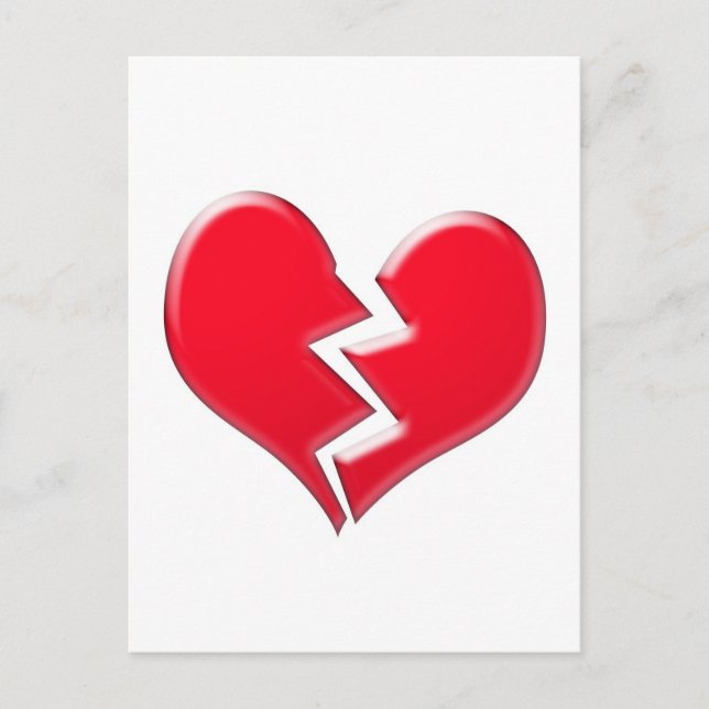Broken heart postcard (Front)