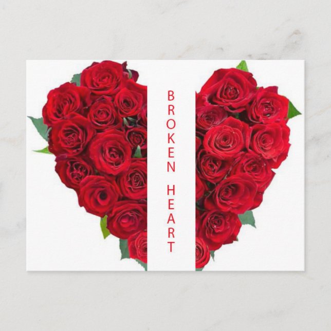 BROKEN HEART POSTCARD (Front)