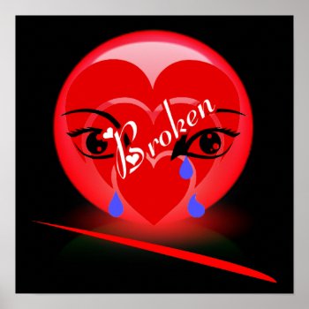 Broken Heart Print by Baysideimages at Zazzle
