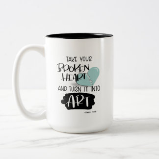 Broken And Heart Coffee Cup Of A Broken And Heart Coffee Cup Of A