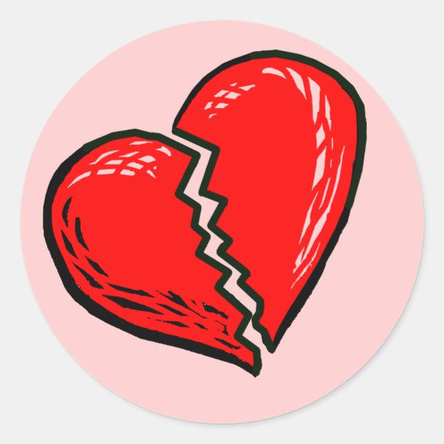 Broken Heart Stickers (Front)