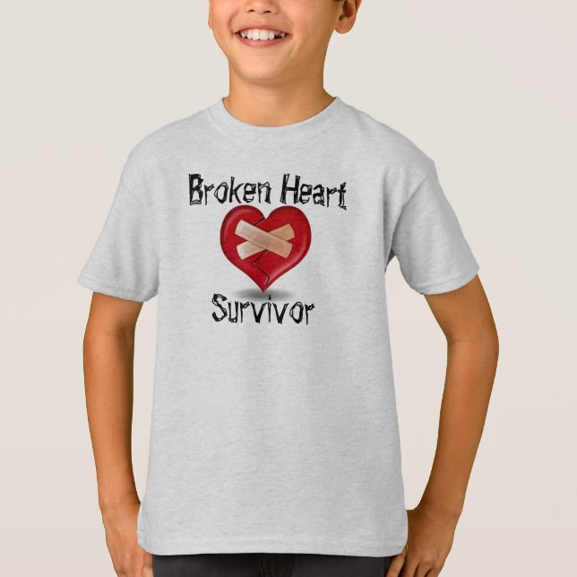 Broken Heart Survivor T Shirt (Front)