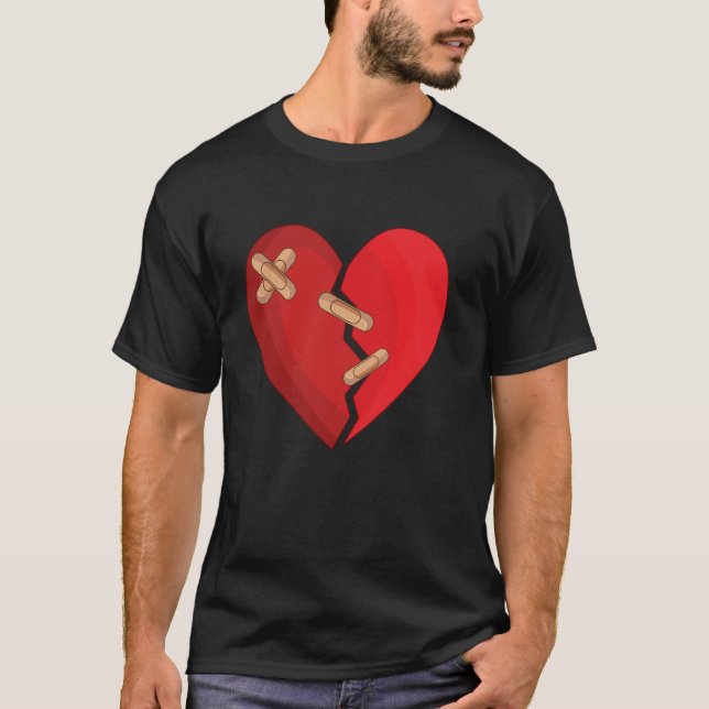 Broken Heart Tee Single Awareness Heart-broken (Front)