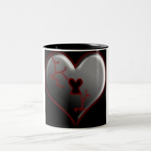 Broken Heart Two_Tone Coffee Mug