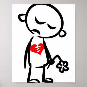 Broken Heart Valentine Poster
