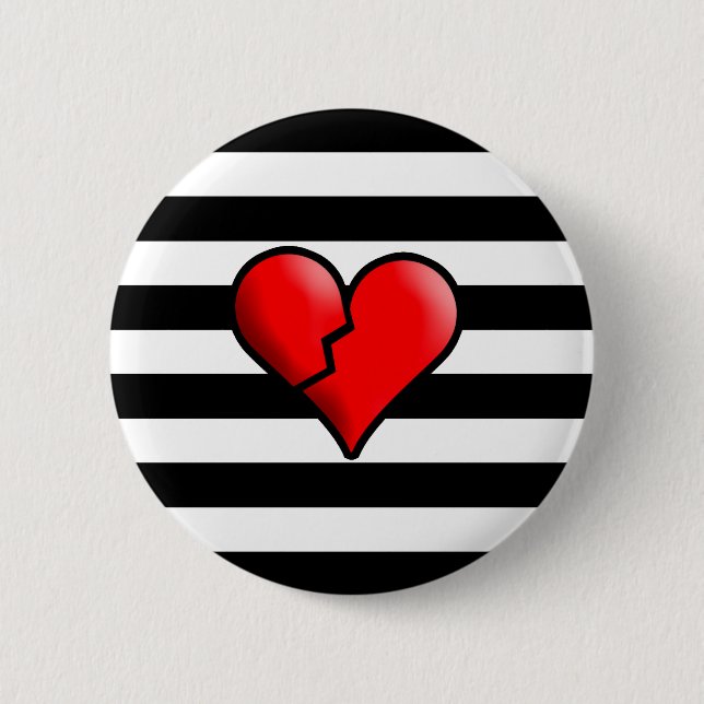 Broken Hearted Button (Front)