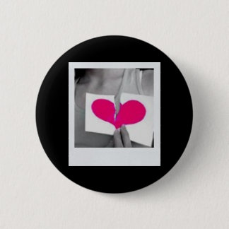 Broken Hearted Pinback Button