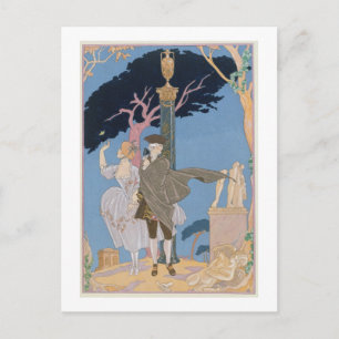 Broken Hearts, Broken Statues, illustration for 'F Postcard