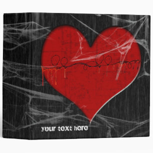 Broken Hearts Goth Binder