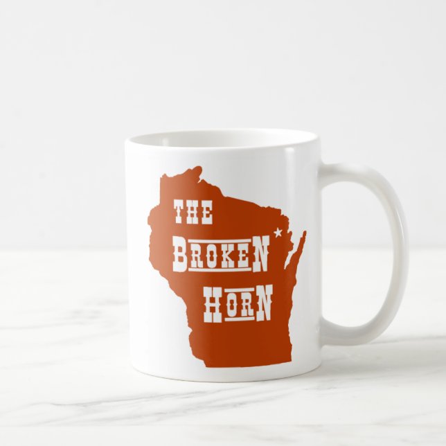 broken horn mug orange (Right)
