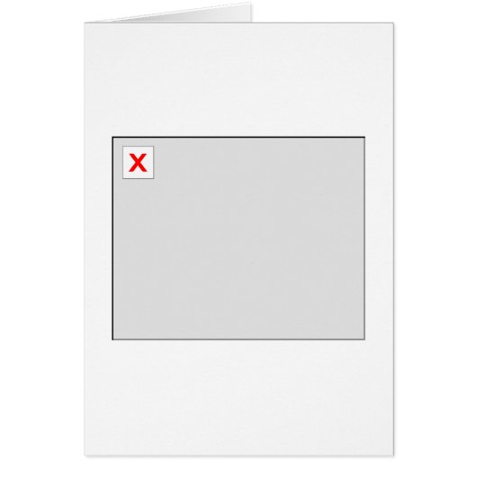 Broken Image HTML Code Cards (Front)