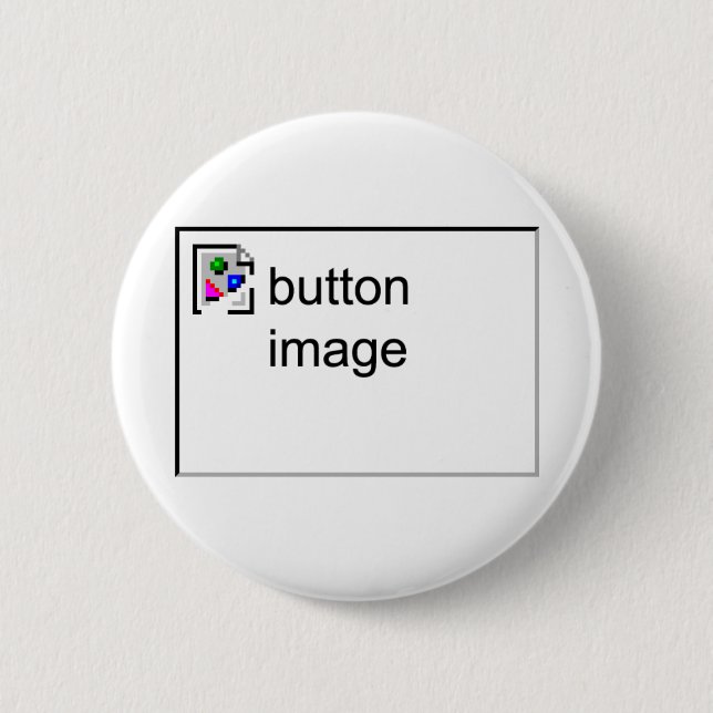 Broken Image Pinback Button (Front)
