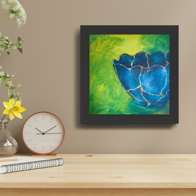 "Broken into Beauty" Original Artwork Framed Print (Table Top)