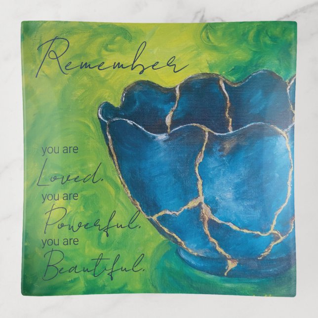 Broken into Beauty: Remember Trinket Tray (Front)