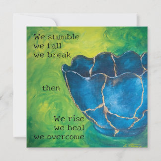 "Broken into Beauty" Support Message Flat Card