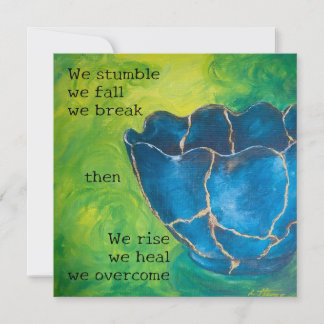 "Broken into Beauty" Support Message Flat Card