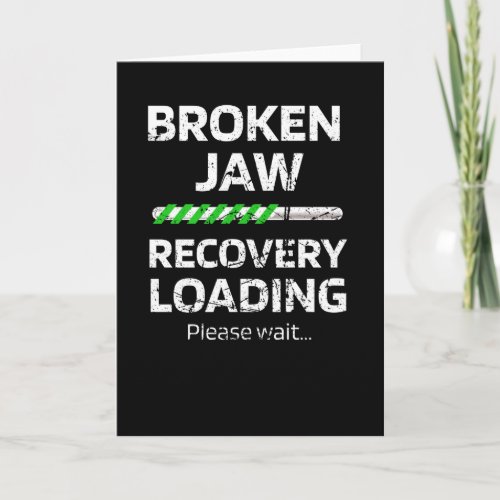 Broken Jaw Fracture Surgery Recovery Gift Card