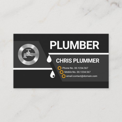 Broken Leaking Plumbing Pipe Business Card