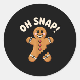 Broken Leg Art Men Women Kids Foot Ankle Knee Surg Classic Round Sticker