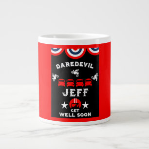 Broken Leg Clumsy Person Get Well Giant Coffee Mug