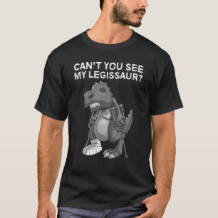Broken Leg For Kids Dino  Broke Ankle Foot T-Shirt