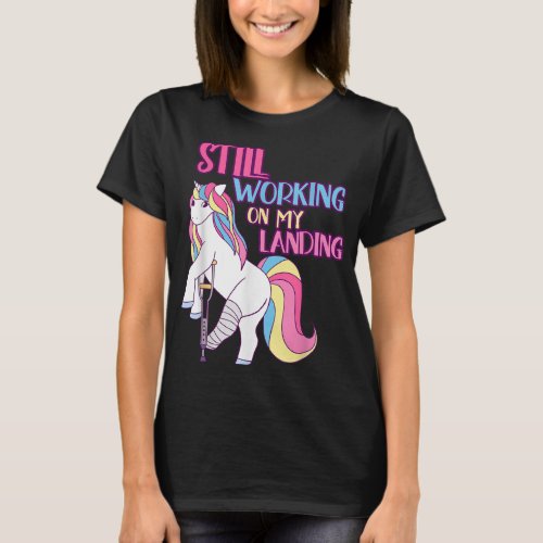 Broken Leg Gifts For Kids Unicorn Get Well T_Shirt