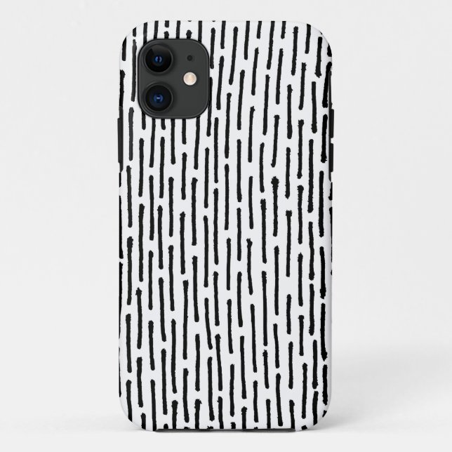 Broken Lines - Black on White Case-Mate iPhone Case (Back)
