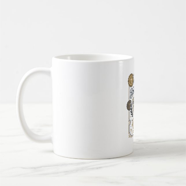 Broken Made Gold Jesus Kintsugi Broken Pottery Chr Coffee Mug (Left)