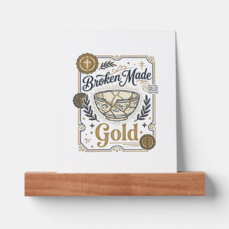 Broken Made Gold Jesus Kintsugi Broken Pottery Chr Picture Ledge