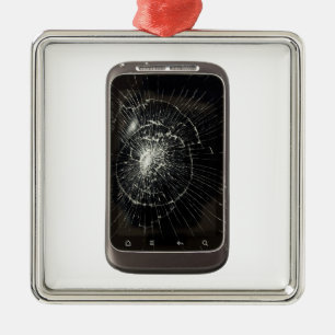 Broken Mobile Phone Metal Ornament