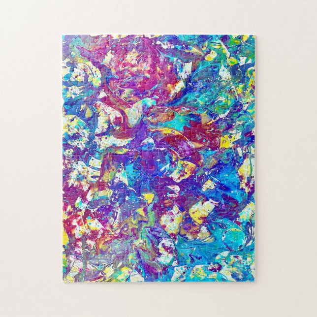 Broken Mood Ring Series No. 1 – Fractured Spectrum Jigsaw Puzzle (Vertical)