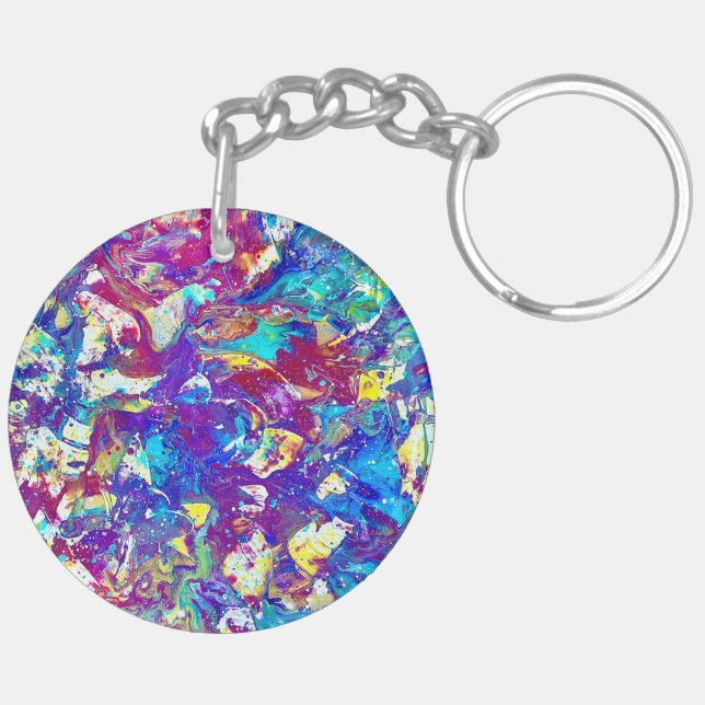Broken Mood Ring Series No. 1 – Fractured Spectrum Keychain (Back Right)