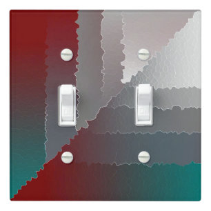 Broken mosaic light switch cover